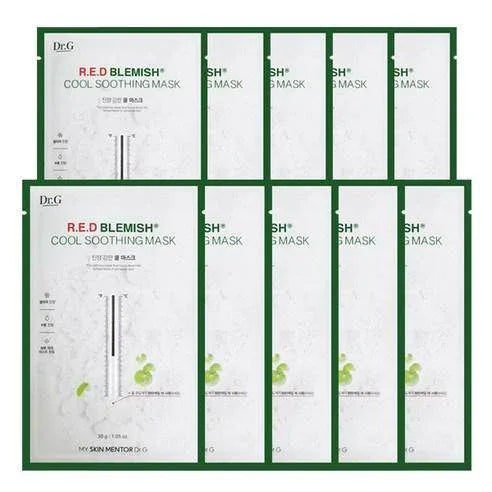 Dr.G Red Blemish Cool Soothing Mask 10ea - Kbeauty.sale