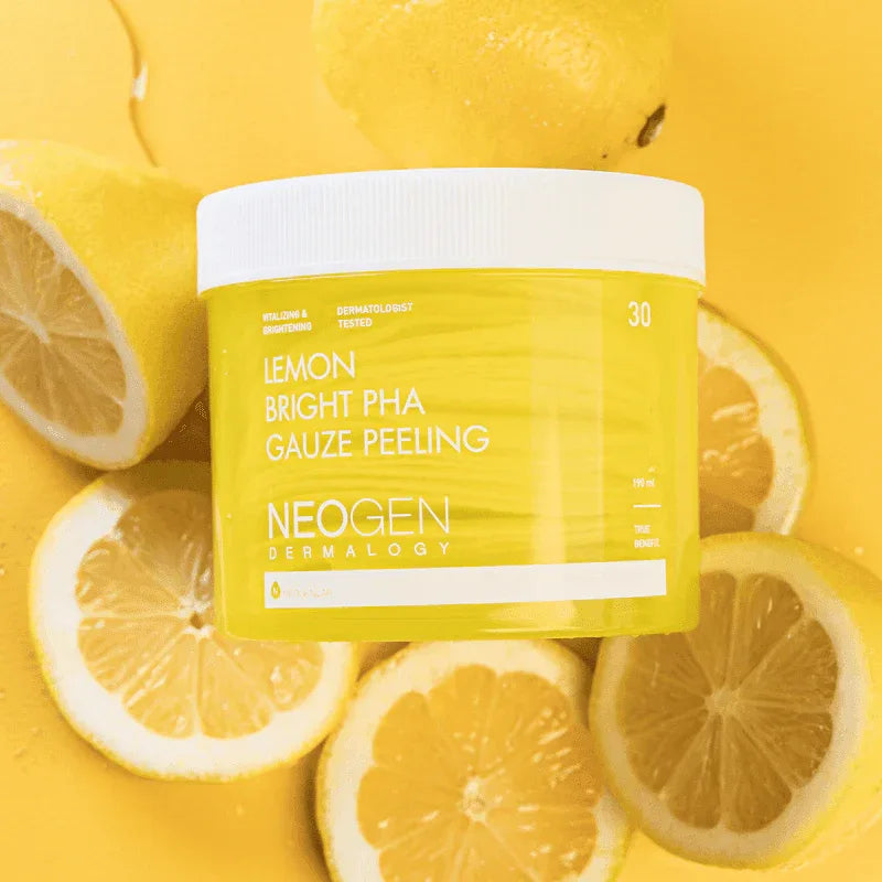 NEOGEN DERMALOGY LEMON BRIGHT PHA GAUZE PEELING 190ML (30 PADS) - Kbeauty.sale