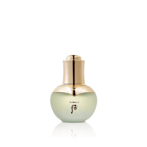 The History Of Whoo Cheongidan Wild Ginseng Facial Oil in an ornate gold bottle