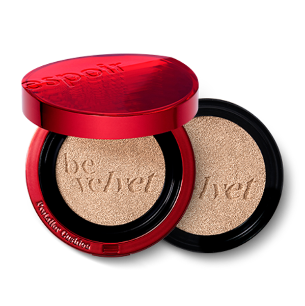 Espoir Protailor Be Velvet Cover Cushion in shade 21 Ivory in red compact case