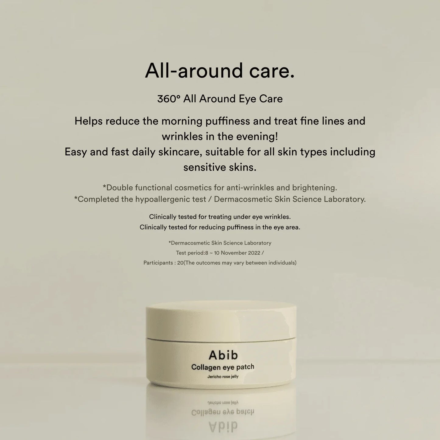 Abib Collagen eye patch Jericho rose jelly 60ea 90g - Kbeauty.sale