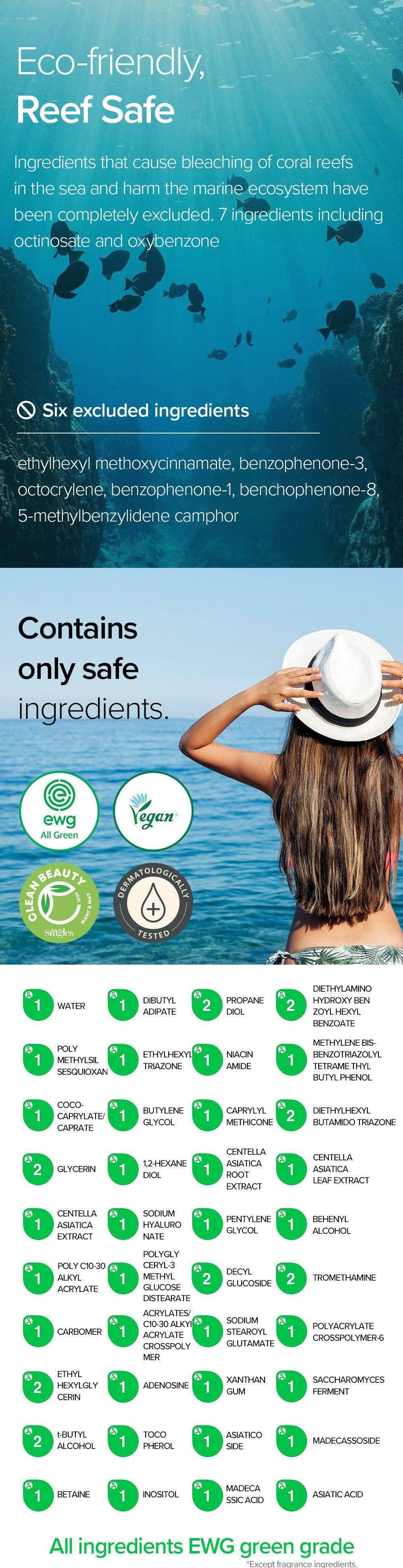 MARY&MAY CICA Soothing Sun Cream SPF50+ PA++++ - 50ml - Kbeauty.sale