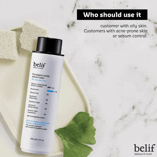 Belif Eucalyptus Herbal Extract Toner 200 ml - Kbeauty.sale