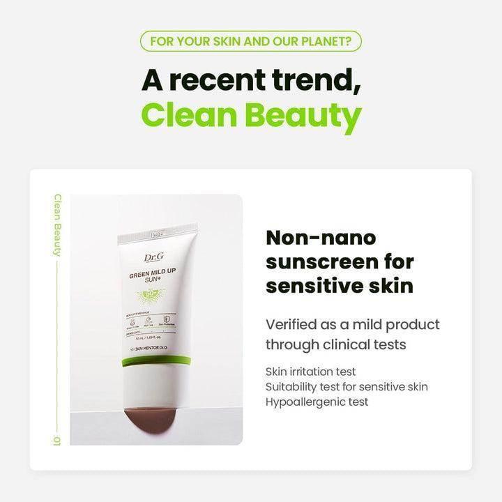 Dr.G Green Mild Up Sun SPF 50+/ PA++++ 50ml - Kbeauty.sale
