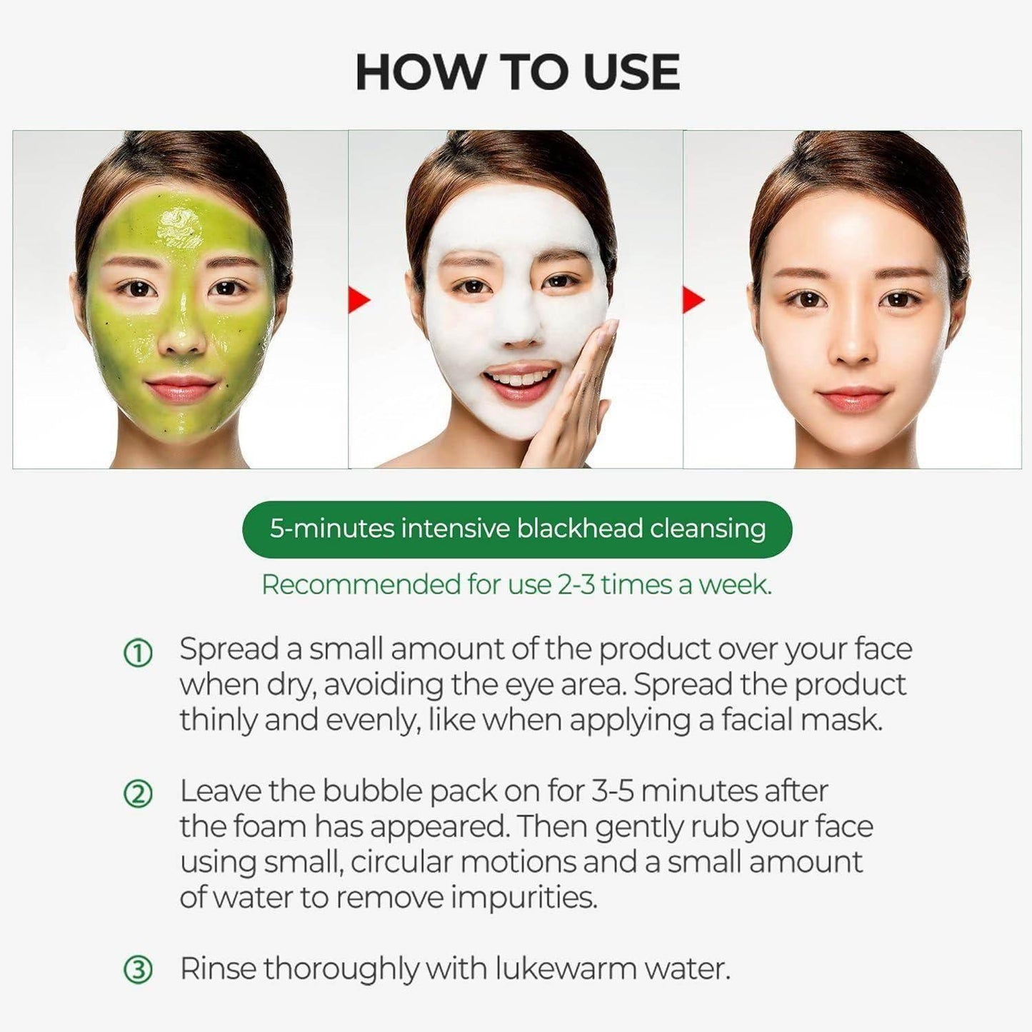 SOME BY Mi BYE BYE BLACKHEAD 30 DAYS MIRACLE GREEN TEA TOX BUBBLE CLEANSER 120g - Kbeauty.sale