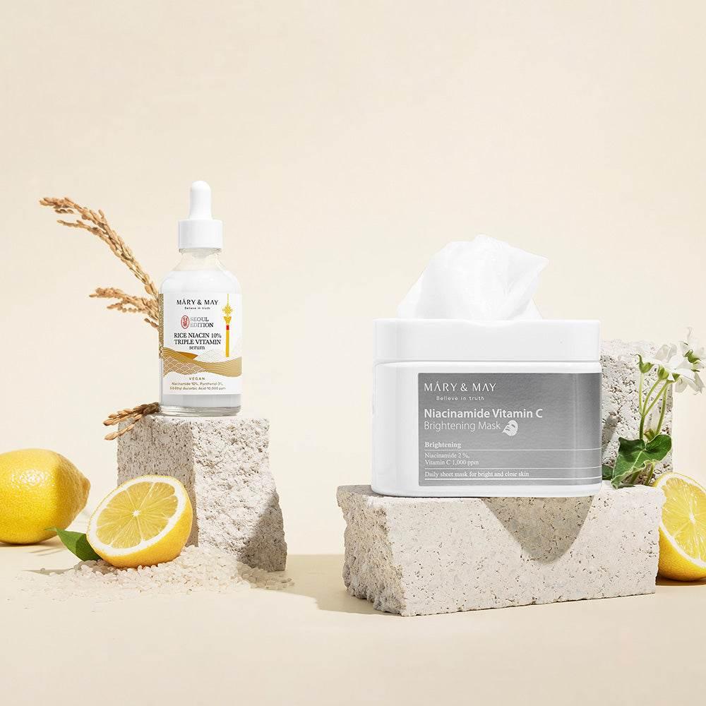 Mary&May Rice niacin 10% Triple Vitamin Serum 80ml - Kbeauty.sale