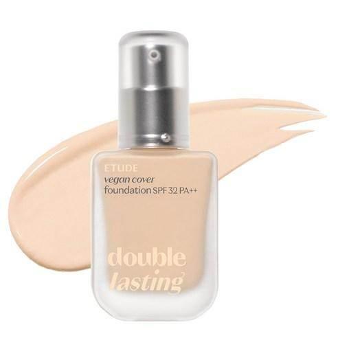 Etudehouse Double Lasting Vegan Cover Foundation 30g -No.19N1 Light Beige - Kbeauty.sale