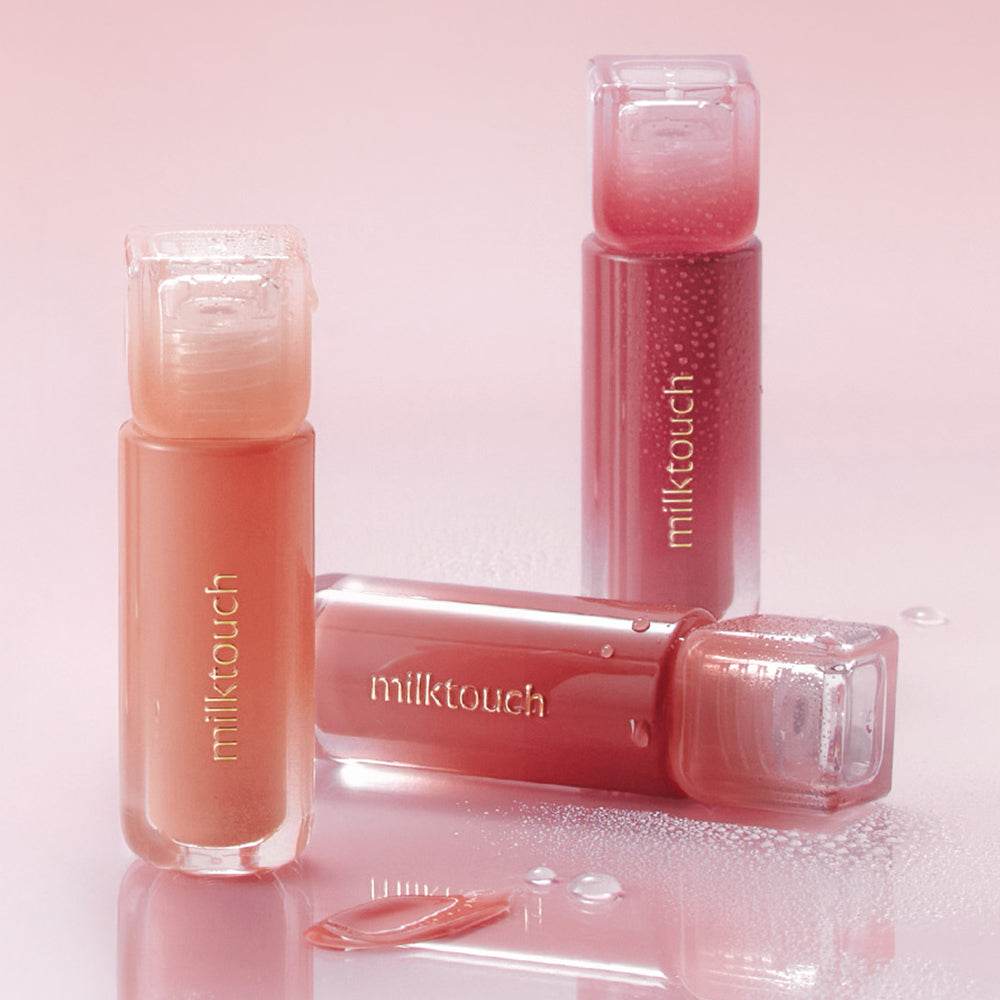 Milktouch Dew Stain Sheer Lip Gloss 02 Bubbly Pink 4g - Kbeauty.sale