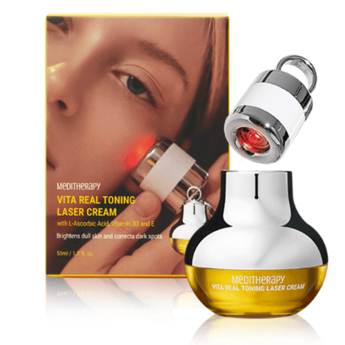 MEDITHERAPY VITA REAL Toning Laser Cream (50ml) , Vitamin Cream + Red Light LED Device - Kbeauty.sale