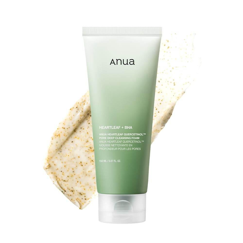 Anua HEARTLEAF QUERCETINOL PORE DEEP CLEANSING FOAM 150ML - Kbeauty.sale