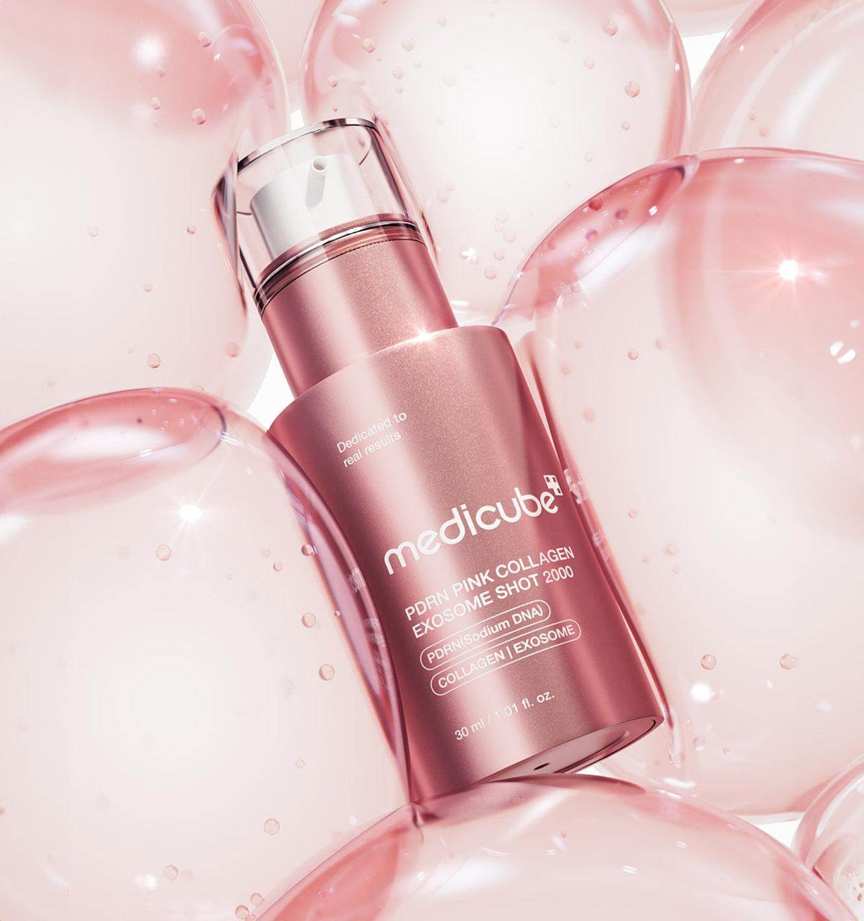 Medicube PDRN Pink Collagen exosome shot ampoule 2000 30ml - Kbeauty.sale