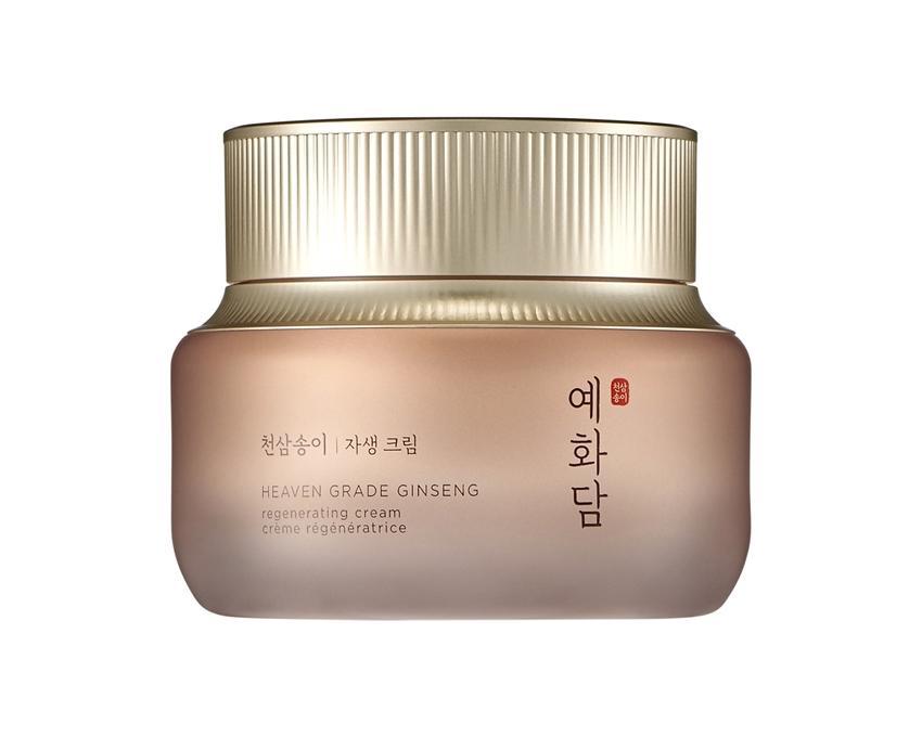 Thefaceshop Yehwadam Heaven Grade Ginseng Regenerating Cream in a golden jar