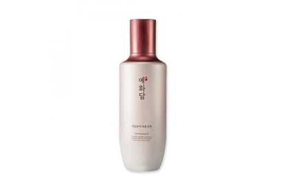 Thefaceshop Yehwadam Heaven Grade Ginseng Rejuvenating Emulsion in a gold bottle