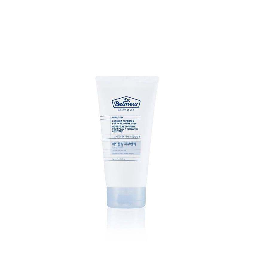 Thefaceshop Dr Belmeur Amino clear foaming cleanser 150ml in white and blue tube