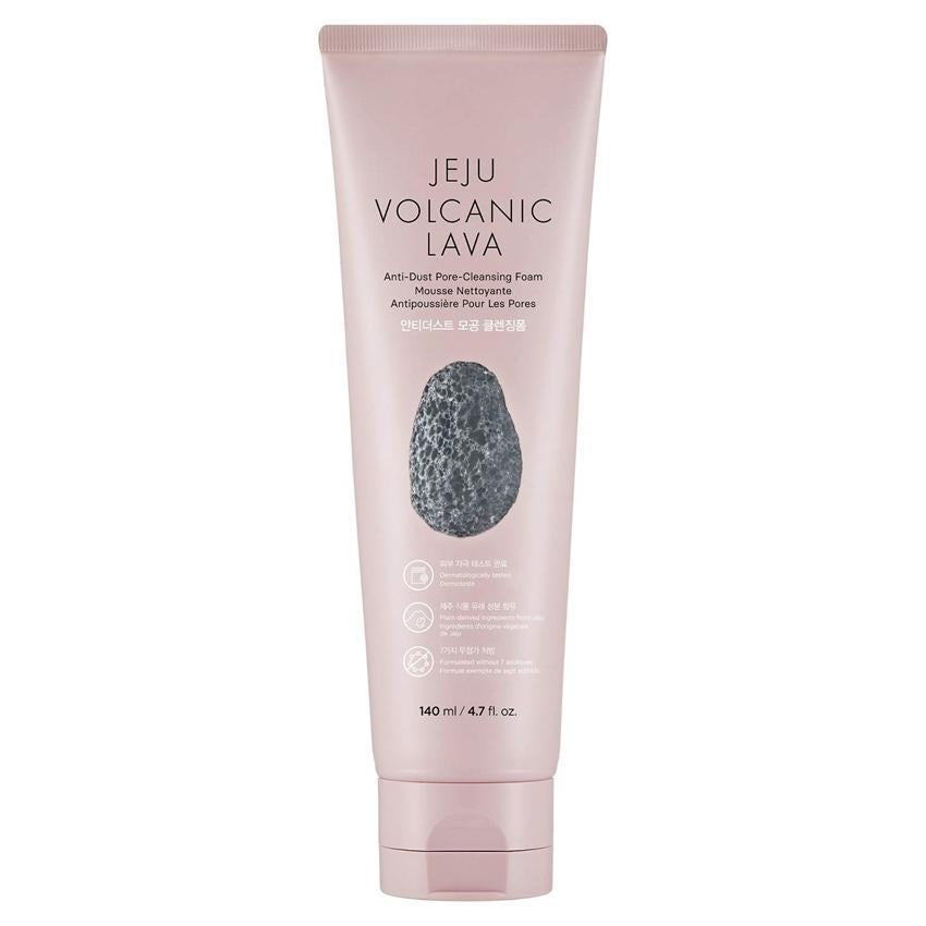 Thefaceshop Jeju Volcanic Lava pore cleansing foam in a brown tube