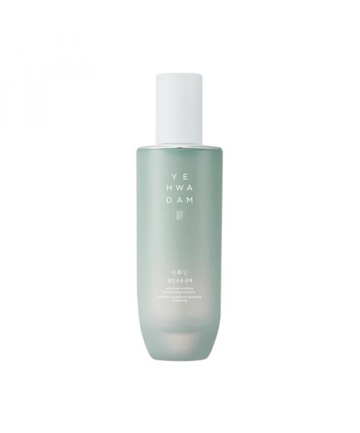 Thefaceshop Yehwadam Artemisia Soothing Moisturizing Emulsion in a green pump bottle