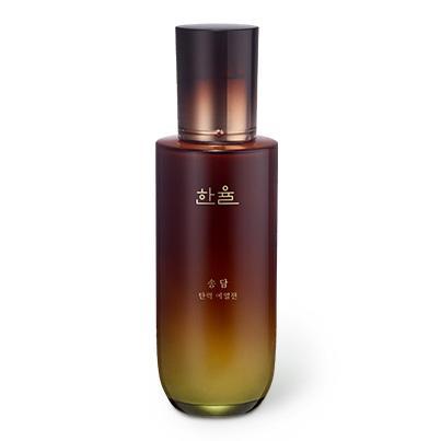 Hanyul Song Dam firming emulsion in a frosted brown pump bottle