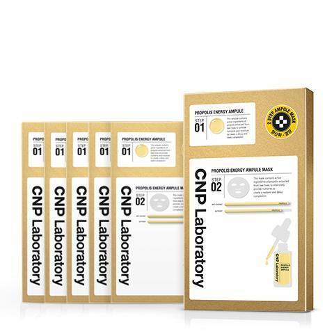 CNP Laboratory 2-Step Propolis Energy Active Ampule Mask (5 Sheets) - Kbeauty.sale