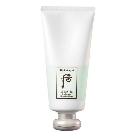 The History Of Whoo Gongjinhyang Brightening Cleansing Foam in a white and gold tube