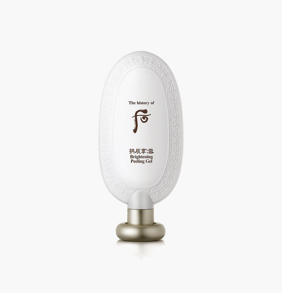 The History Of Whoo Gongjinhyang Brightening Peeling Gel in white and gold tube