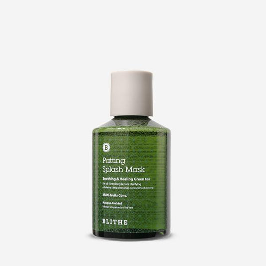 Blithe Patting Splash Mask Green Tea 150ml in green bottle