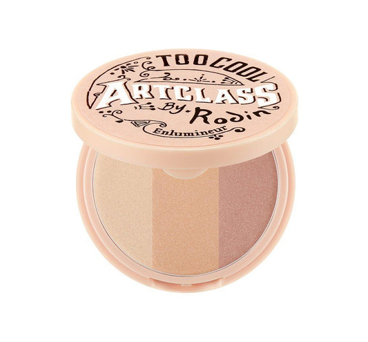 Too Cool For School Artclass By Rodin Highlighter in Glam with a triple gradient powder compact