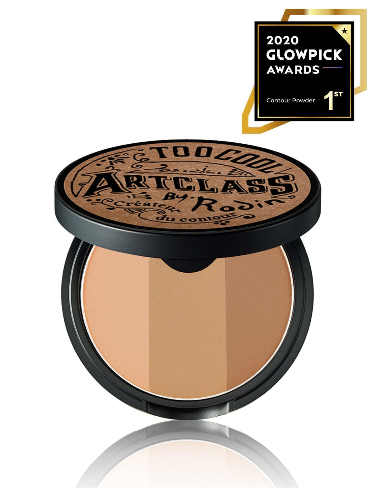 Too Cool For School Artclass by Rodin Shading compact with three gradient warm brown contouring powders