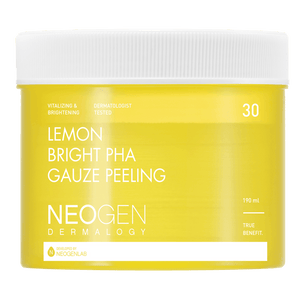 NEOGEN DERMALOGY LEMON BRIGHT PHA GAUZE PEELING 190ML (30 PADS)