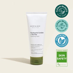 MARY&MAY Houttuynia Cordata + Tea Tree Cleansing Foam - 150ml