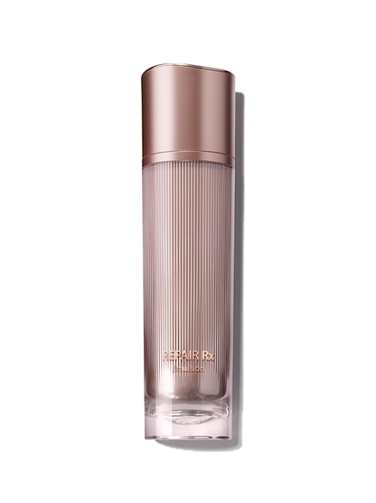 TheSaem Repair Rx Essence 50ml in a gold glass pump bottle