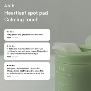 Abib Heartleaf spot pad Calming touch - 150ml. 80 pads