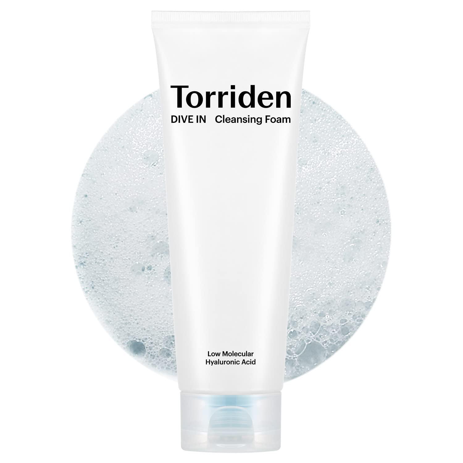 Torriden DIVE IN Low Molecular Hyaluronic Acid Cleansing Foam 150ml - Kbeauty Sale | Authentic Korean Skincare Products