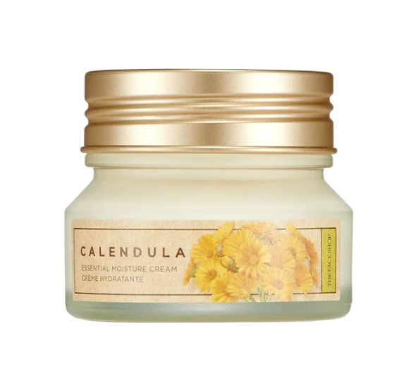 Thefaceshop Calendula Essential Moisture Cream 50ml in yellow jar