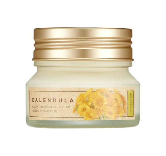 Thefaceshop Calendula Essential Moisture Cream 50ml in yellow jar