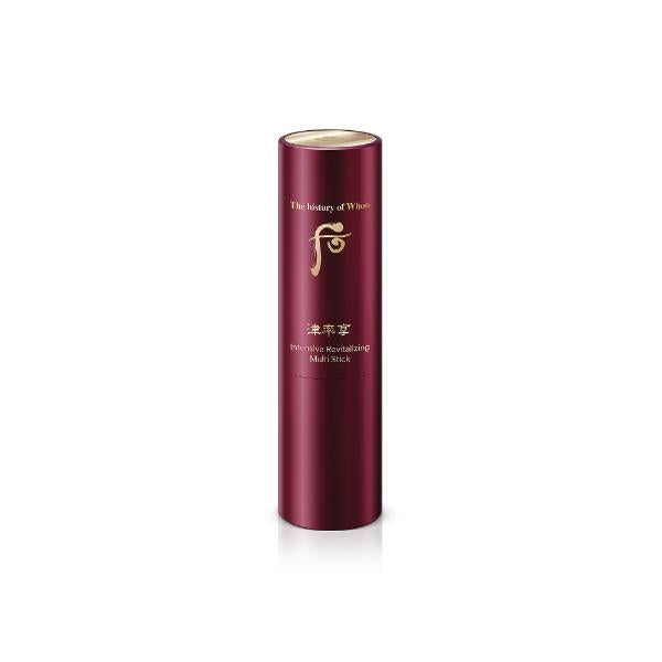 The History Of Whoo Jinyulhyang Intensive Revitalizing Multi Stick in a rich red container