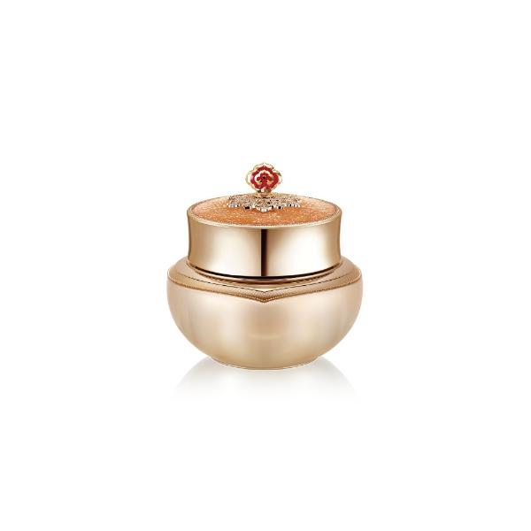 The History Of Whoo Cheonyuldan Ultimate Regenerating Overnight Mask in a gold jar
