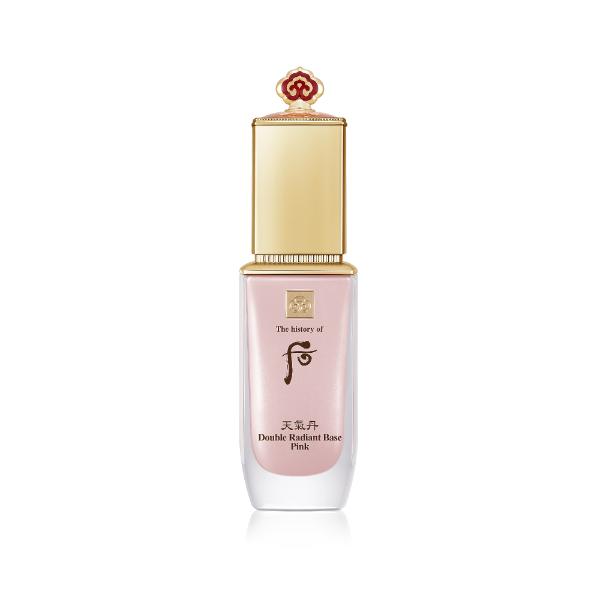 The History Of Whoo Cheongidan Double Radiant Base Pink 40ml in a metallic gold tube