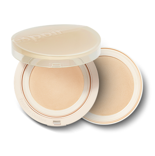 Espoir Pro Tailor Be Natural Cushion in Beige, dual pack of pink compacts