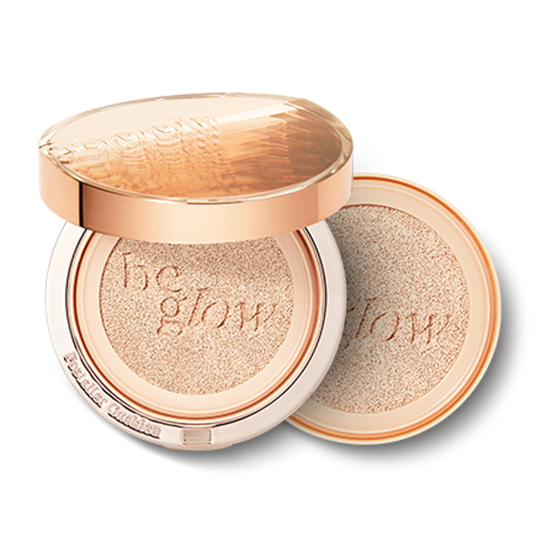 Espoir Pro Tailor Be Glow cushion foundation in shade vanilla with dual compact packaging