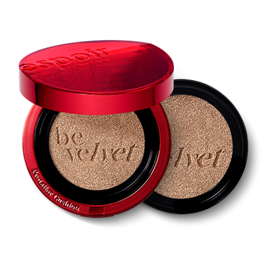Espoir Protailor Be Velvet Cover Cushion in shade No.5 Tan with a red square compact