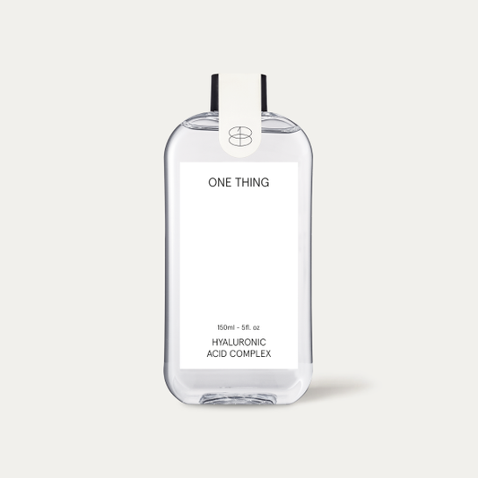 ONE THING Hyaluronic Acid Complex 150ml in a clear minimalist bottle