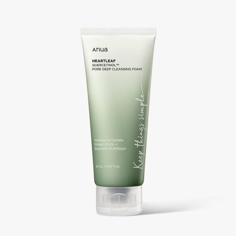 Anua HEARTLEAF QUERCETINOL PORE DEEP CLEANSING FOAM 150ML - Kbeauty Sale | Authentic Korean Skincare Products