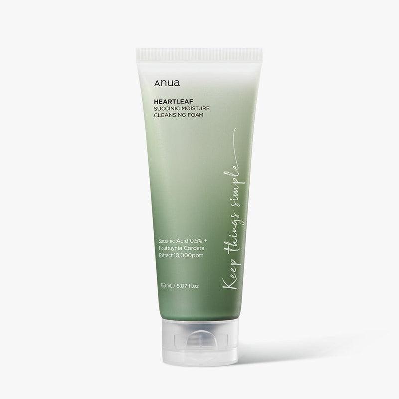 Anua HEARTLEAF SUCCINIC MOISTURE CLEANSING FOAM 150ml - Kbeauty Sale | Authentic Korean Skincare Products