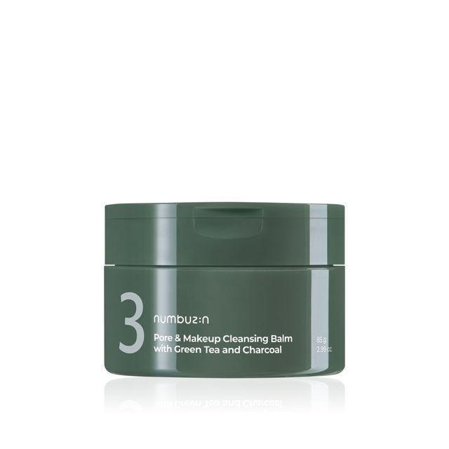 Numbuzin No.3 Pore & Makeup Cleansing Balm With Green Tea And Charcoal 85g - Kbeauty Sale | Authentic Korean Skincare Products