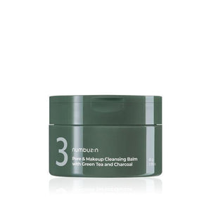 Numbuzin No.3 Pore & Makeup Cleansing Balm With Green Tea And Charcoal 85g - Kbeauty Sale | Authentic Korean Skincare Products