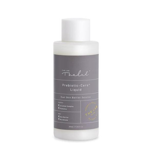 The Lab by Blanc Doux Prebiotic Cera Liquid in a clear 210 ml pump bottle