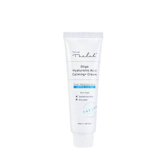 The Lab by Blanc Doux Oligo Hyaluronic Acid Calming Cream in a 50ml blue tube