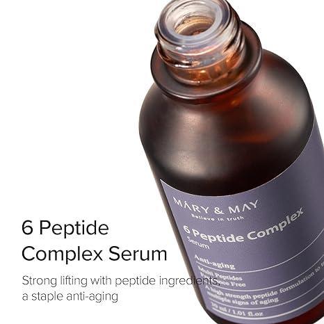 Mary&May 6 Peptide Complex Serum 30ml - Kbeauty Sale | Authentic Korean Skincare Products