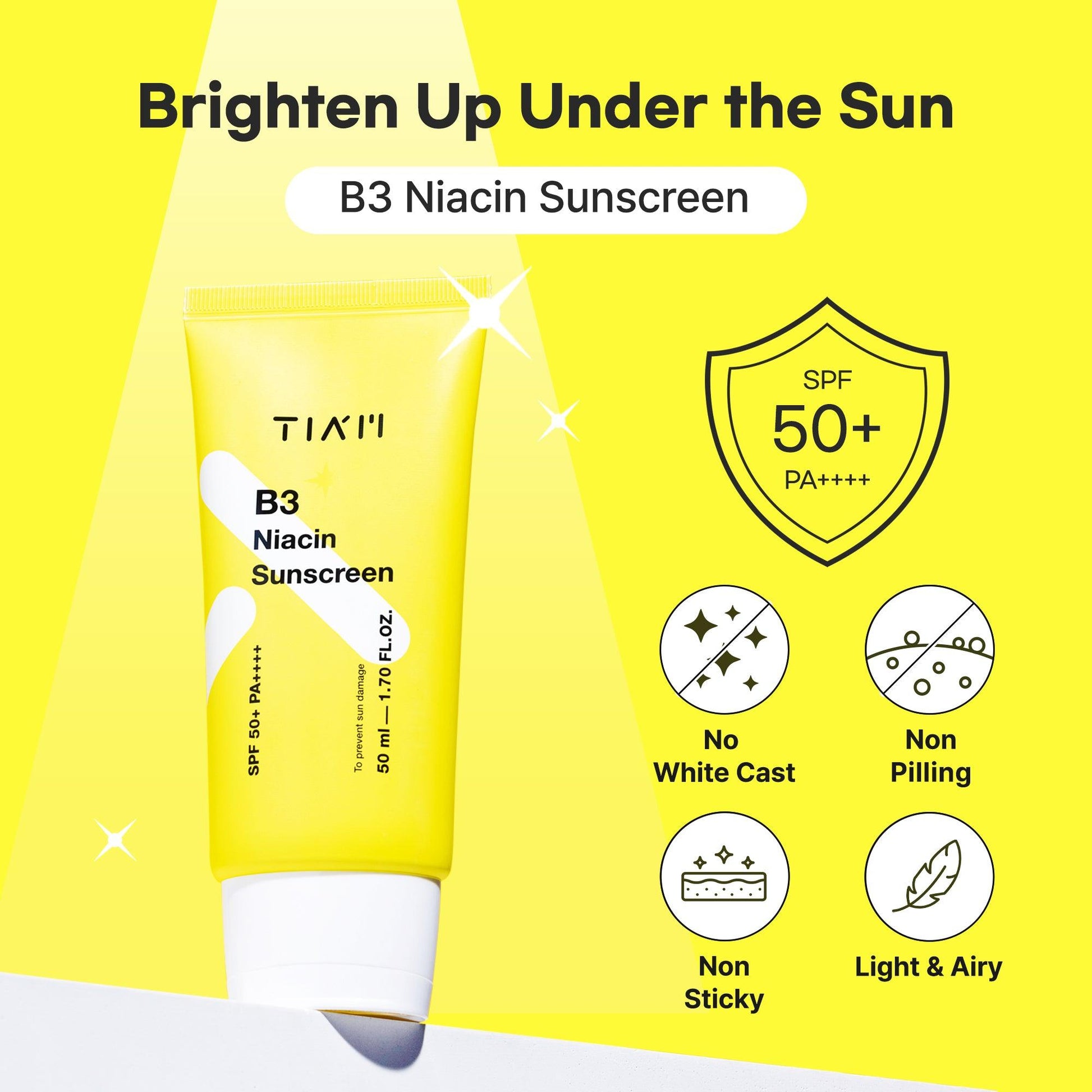 Tiam B3 Niacin Sunscreen 50ml - Kbeauty Sale | Authentic Korean Skincare Products