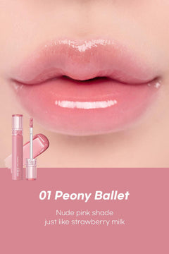 Romand Glasting Color Gloss 4g - 01 Peony Ballet